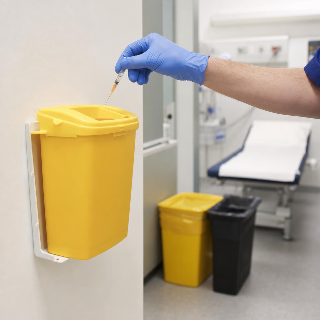 Sharps safety and healthcare waste management in practice